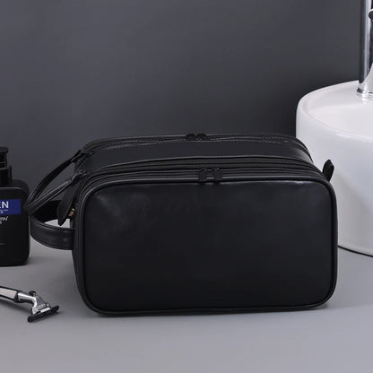 Multi Pockets Leather Toiletry Bag