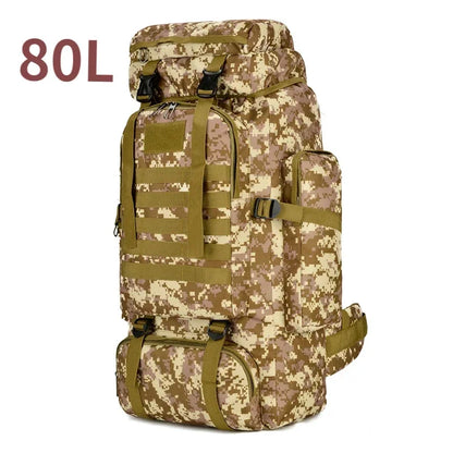 80L/100L Trekking Bag Large Capacity for Outdoors Hiking & Camping