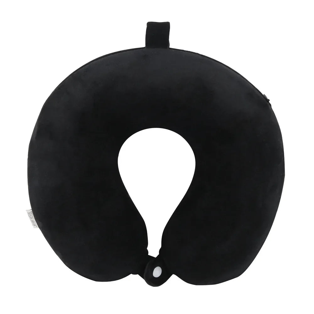 Polyester Solid Color Memory Foam Memory Pillow U-shaped Pillow Soft Comfortable Travel Neck Office Nap Pillow