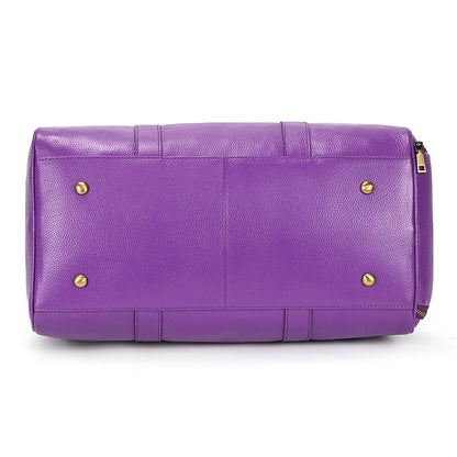 Luxury Genuine Leather Men Duffle Bag
