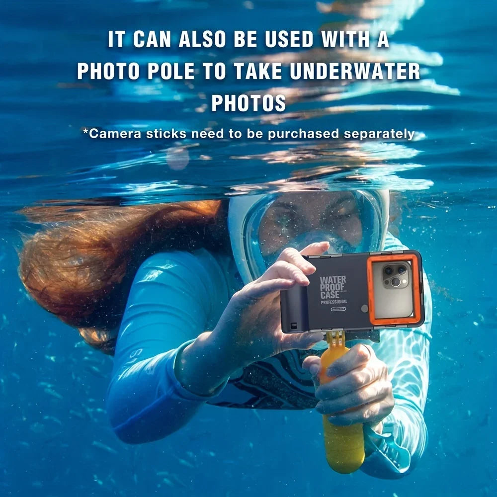 Waterproof Phone Case For iPhone Samsung 6.8" Phone - 50ft