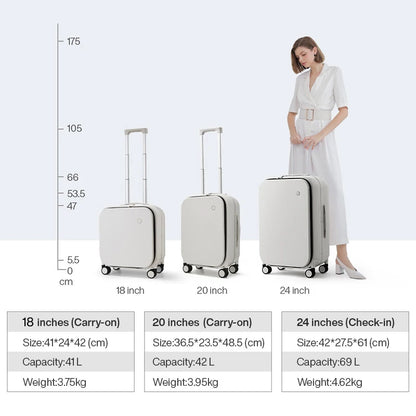 Mixi Design Suitcase Rolling Luggage  18 20 24 Inch