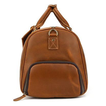 Luxury Genuine Leather Men Duffle Bag